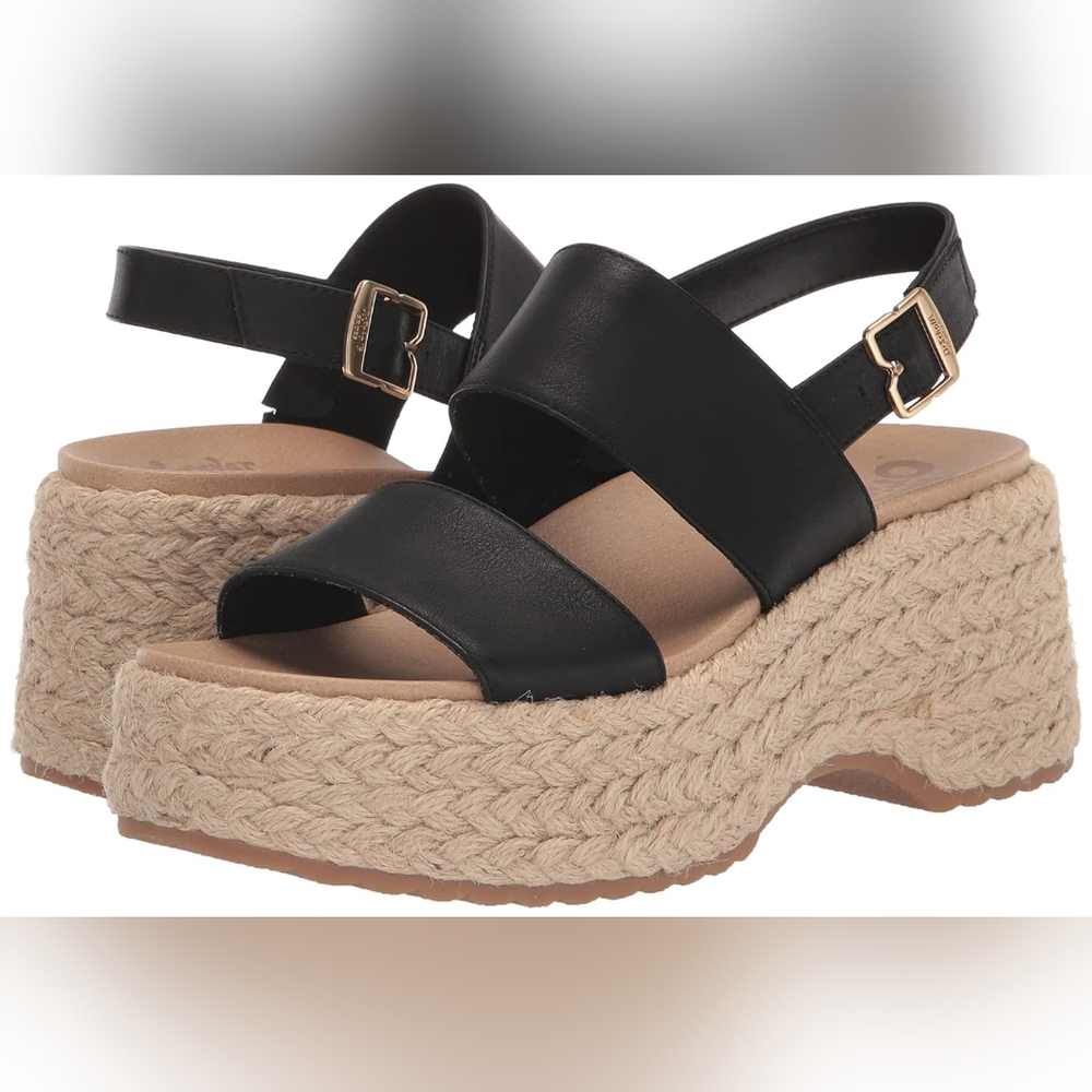 Dr. Scholl's Black Espadrille Sandals